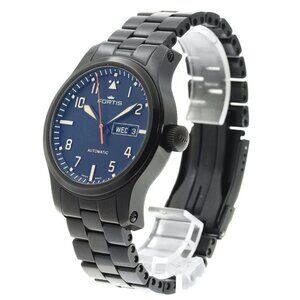 FORTIS Freeger 655.18.158 Day date black Dial Automatic Men's Watch_897296